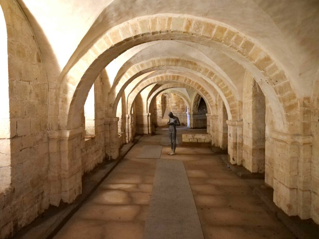 A Winchester, dans la crypte de la cathédrale