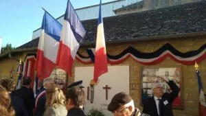 Monument à la mémoire des résistants fusillés à Caen le 6 juin 1944