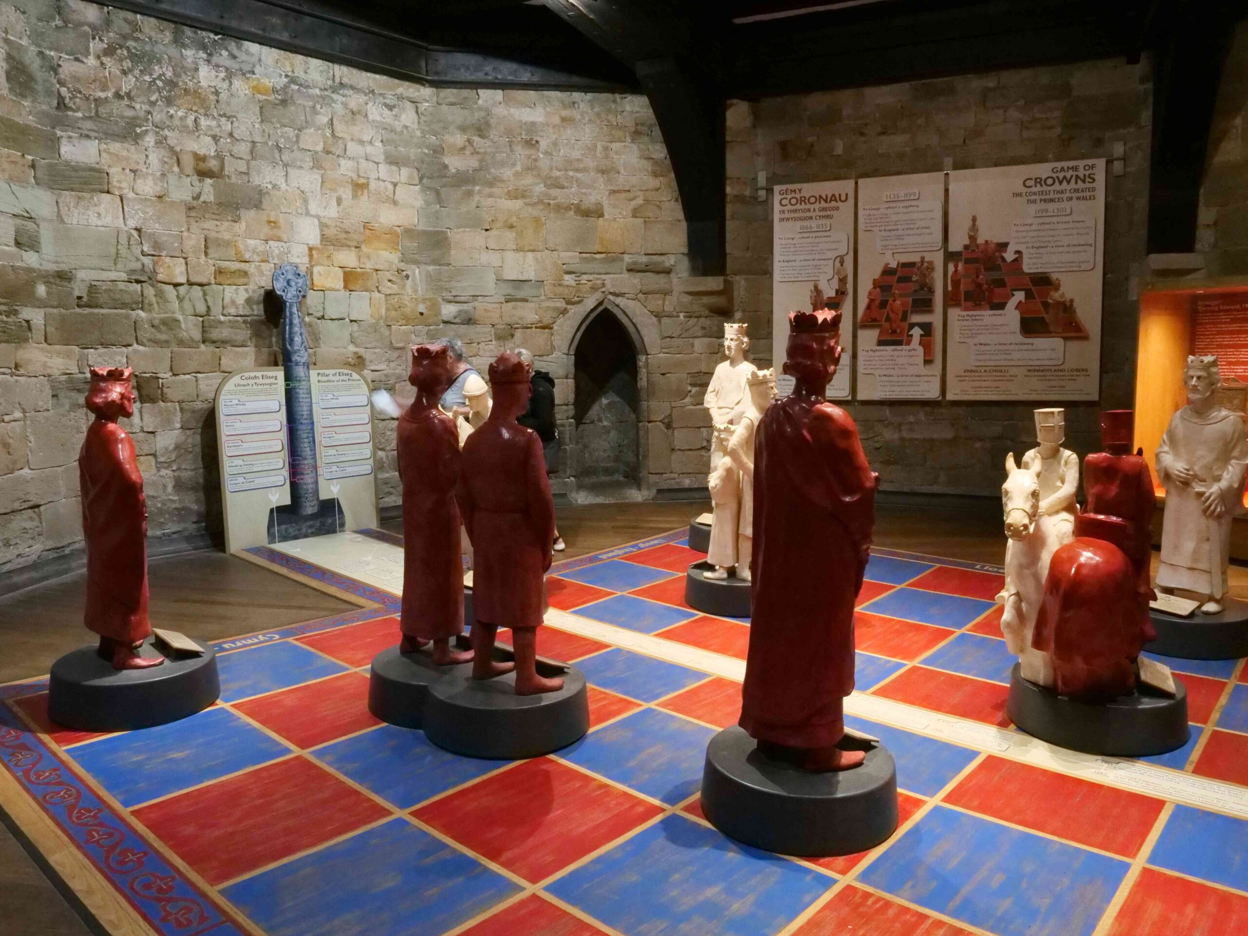 Dans le château de Caernarfon (Pays de Galles)